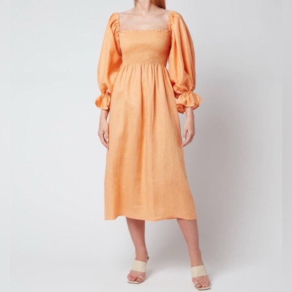 Sleeper Atlanta Linen Dress Medium - Picture 1 of 15